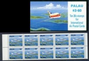 Palau - #C18a MNH Unfolded & Unbound Airmail Pane & Booklet