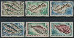 Congo, People's Republic #96-101*  CV $3.45