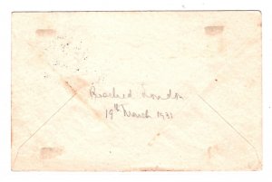 SUDAN Air Mail Cover FIRST FLIGHT KHARTOUM GB LONDON 1931{samwells-covers}MA1246