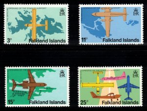 FALKLAND ISLANDS 1979 Stanley Airport; Scott 287-90, SG 360-63; MNH