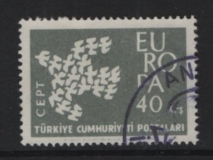 Turkey  #1519  used  1961   Europa  40k