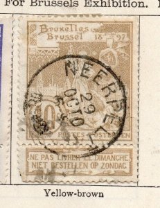 Belgium 1894 Early Issue Fine Used 10c. NW-255994