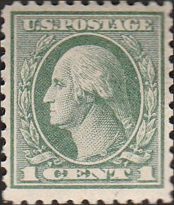 # 525 Mint Hinged Gray Green George Washington