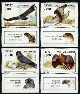 Israel #896-899 MNH with Tabs Birds of Prey   Combined Postage Same Order Save