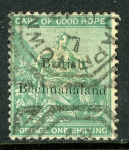 Bechuanaland  1886 British Colony QV 1' Green SG #8 VFU A834