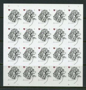 UNITED STATES SCOTT#4959 FLOWER SHEET  OF 20 FOREVER STAMPS MINT NH