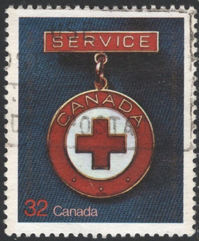 SC#1013 32¢ 75th Anniversary of the Canadian Red Cross Society (1984) Used