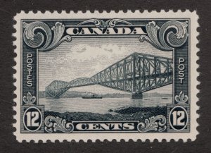 1928 Canada KGV Scroll Issue #156 Quebec Bridge 12¢ MNH - vf - est $120