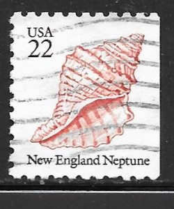 USA 2119: 22c New England Neptune (Neptunea lyrata), used, VF
