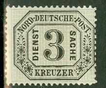 North German Confederation O8 mint CV $25