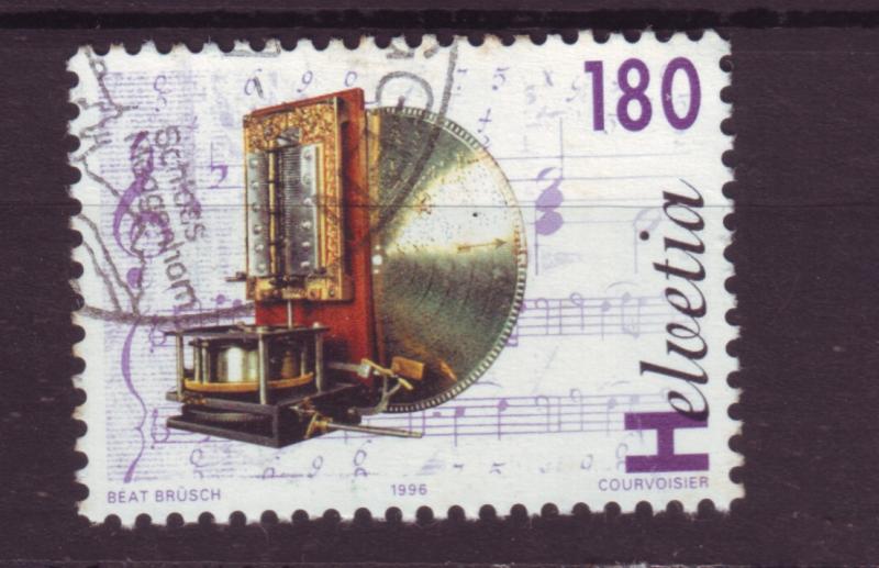 J18534 JLstamp 1996 switzerland hv of set used #981 music