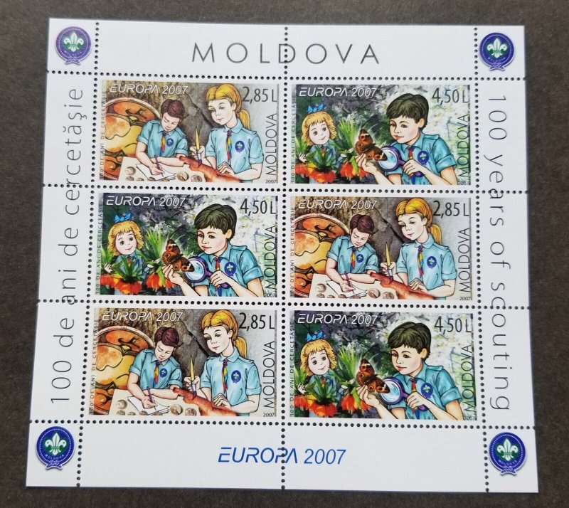 *FREE SHIP Moldova Europa CEPT Scout 2007 Boy Jamboree Butterfly (booklet) MNH