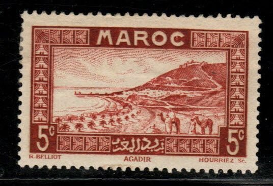 French Morocco Scott 127 MH* stamp