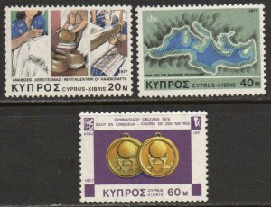 Cyprus Sc #486-488 MNH