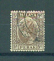 Malaya - Perak sc# 72 (4) used cat value $.25