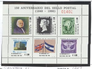 Salvador, El #1247 Unused Souvenir Sheet (Stamps On Stamps)