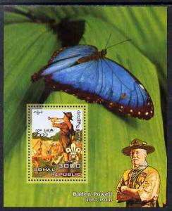 Somalia 2006 Scouts & Butterflies #3 perf s/sheet unm...