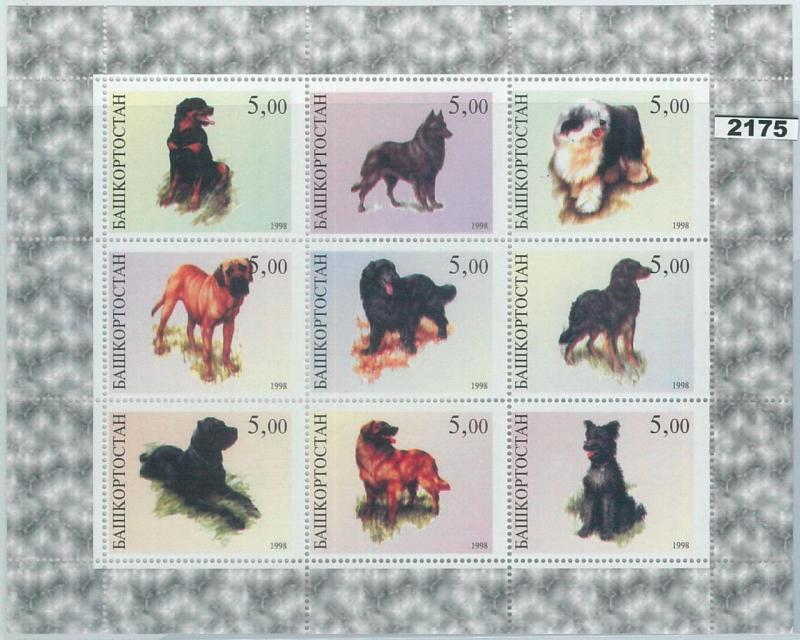 2175 - RUSSIAN STATE, MINIATURE SHEET: Dogs