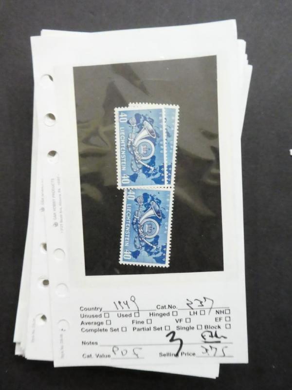 EDW1949SELL : LIECHTENSTEIN Very clean collection of all VF MNH. Scott Cat $1173