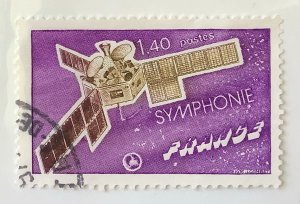 France 1976 Scott 1485 used - 1.40fr, Launch of Symphonie N 1 Satellite