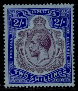 BERMUDA GV SG88, 2s purple & bright blue/pale blue, M MINT. Cat £50.