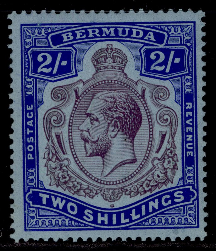 BERMUDA GV SG88, 2s purple & bright blue/pale blue, M MINT. Cat £50.