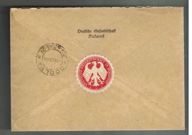 1935 Bucharest Romania Cover to Codlea