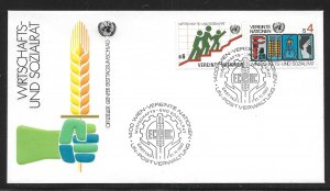 UN Vienna 15-16 ECOSOC FDC Geneva Cachet