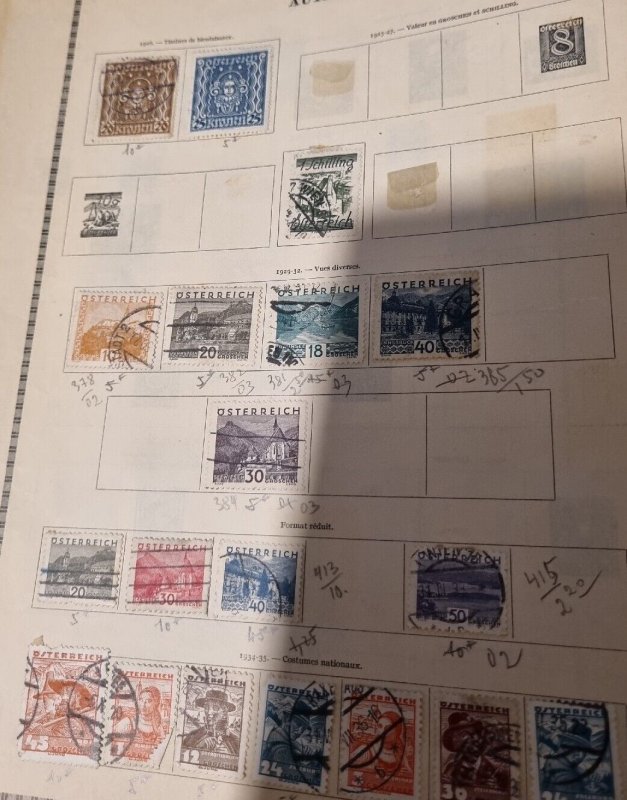 Huge Old Collection Of Europe Stamps. Austria, Germany, Monaco, Chzec used #1079