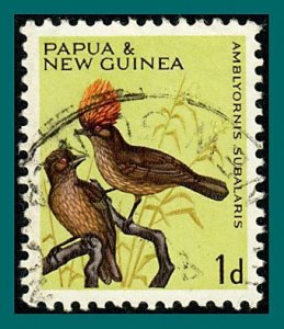 Papua New Guinea 1965 Bowerbird, 1d used  188,SG61