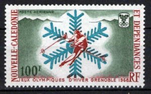 New Caledonia C56 MNH Air Post Sports Skier Olympics Games ZAYIX 0524S0417
