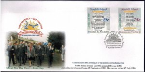 Norfolk Island 2000 ANZAC DAY - Honour Roll  - RSL FDC