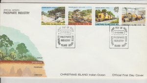 CHRISTMAS ISLAND   INDIAN OCEAN   PHOSPHATE INDUSTRY FIRST DAY COVERS