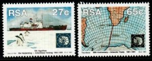 SOUTH AFRICA SG740/1 1991 30TH ANNIV OF ANTARTIC TREATY MNH