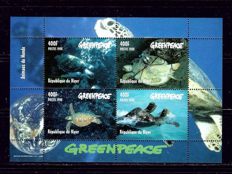 Niger 976a MNH 1998 Greenpeace S/S