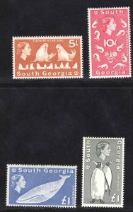 MOMEN: SOUTH GEORGIA SG #13-16 1963 MINT OG NH £168+ LOT #66642