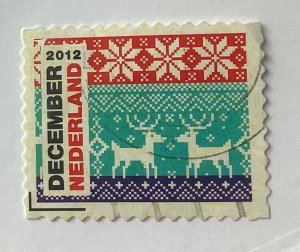 Netherlands 2012 Scott 1428d used -  Christmas motive,  reindeer