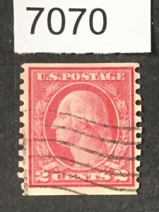 MOMEN: US STAMPS # 454 USED  LOT #A 7070