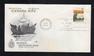 Canada #594  (1972 10c Forest issue) addressed Rosecraft cachet FDC