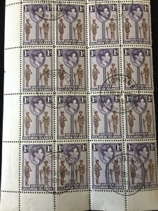 Solomon Islands GVI Blocks Used Values (Apx 680 Stamps) Apr 1750