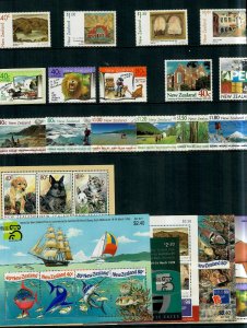 New Zealand Annual Stamp Collectors Folder MNH Stamps + S/S 1999, Cv. $120.25