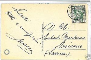 It058 - LIBIA Libya ITALIAN COLONIES - POSTCARD with Cancellation PORT BADIA -