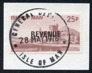 Isle of Man 25p QEII Pictorial Revenue CDS On Piece