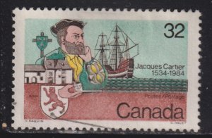 Canada 1011 Jacques Cartier and Ship 32¢ 1984