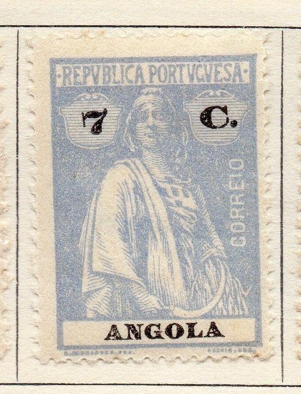 Angola 1922 Early Ceres  Issue Fine Mint Hinged 7c. 139711