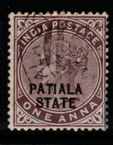 INDIA-PATIALA SG16 1891 1a PLUM USED
