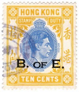 (I.B) Hong Kong Revenue : Bill of Exchange 10c