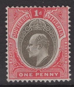 SOUTHERN NIGERIA SG22 1904 1d GREY-BLACK & CARMINE MTD MINT