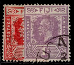 FIJI GV SG230 + 231, 1d COLOUR VARIETIES, FINE USED.