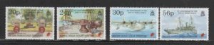 BRITISH INDIAN OCEAN TERR. #163-166 1995 END OF WWII MINT VF NH O.G